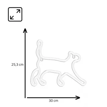 Dekoracyjne światło w stylu neonu MANTA SNL70WH Style Neon Lights CAT 2 białe 70 cm