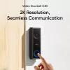 Wideodomofon Eufy C30 2K FHD — bezprzewodowy inteligentny dzwonek do drzwi, rozdzielczość 2K, dwukierunkowe audio, wykrywanie ruchu