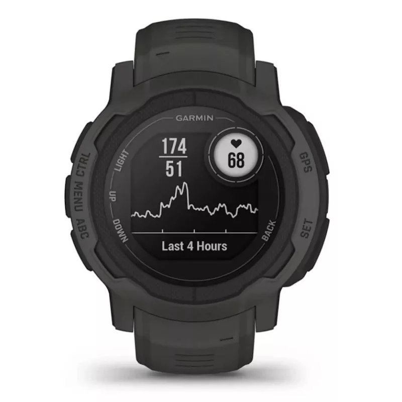 Garmin Instinct 2 2.29 cm (0.9) MIP 45 mm Cyfrowy 176 x 176 pikseli Grafitowy GPS (satelitarny)