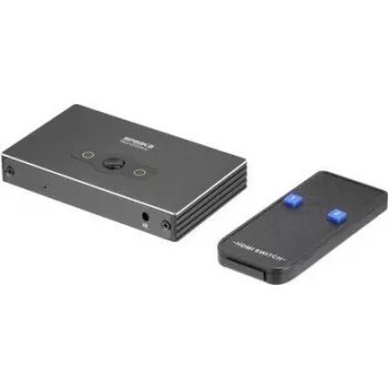 SpeaKa Professional SP-HSW-300 2-portowy przełącznik HDMI obsługujący Ultra HD 7680 x 4320 pikseli (SP-10474508)