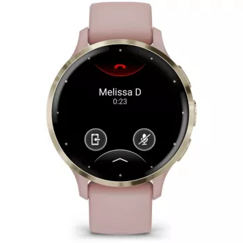 Garmin Venu 3S 3,05 cm (1,2) AMOLED 41 mm Cyfrowy 390 x 390 pikseli Ekran dotykowy Złoty, Różowy Wi-Fi GPS (satelitarny)