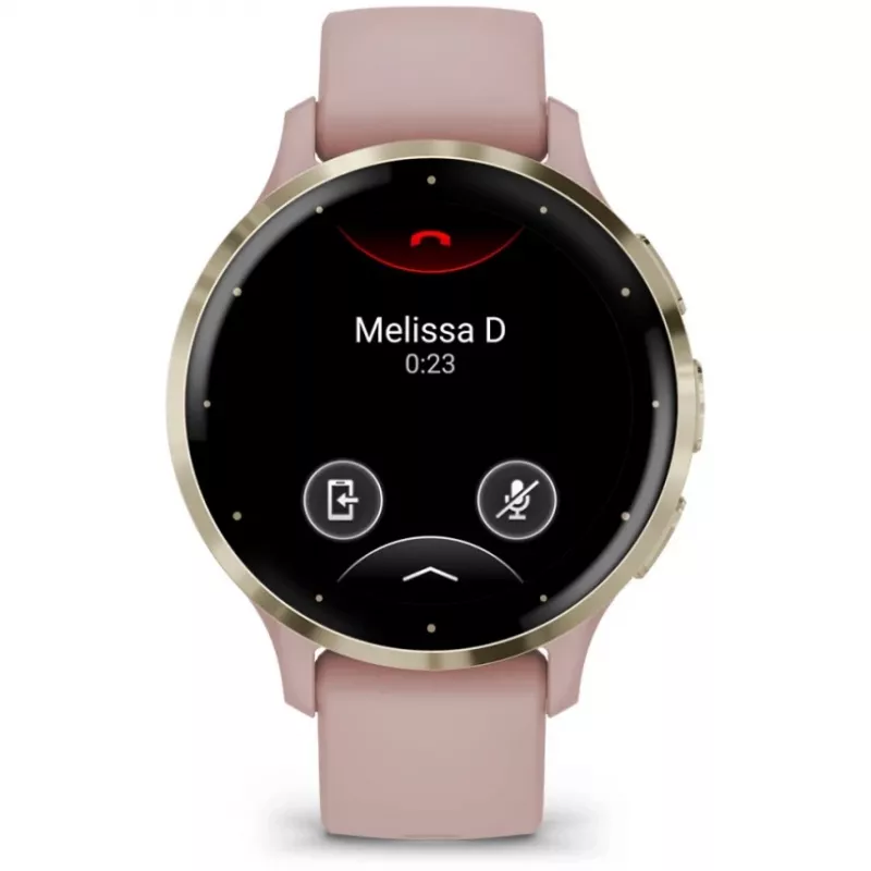 Garmin Venu 3S 3,05 cm (1,2) AMOLED 41 mm Cyfrowy 390 x 390 pikseli Ekran dotykowy Złoty, Różowy Wi-Fi GPS (satelitarny)