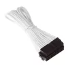 SilverStone PP07-MBW - Kabel przedłużający zasilania - ATX, 24-pin (M) - ATX, 24-pin (W) - 30 cm - Biały (SST-PP07-MBW)