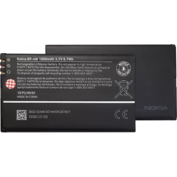 Nokia BP-4W 1800mAh Li-Ion Battery for Lumia 810 822 Bulk (BP-4W)