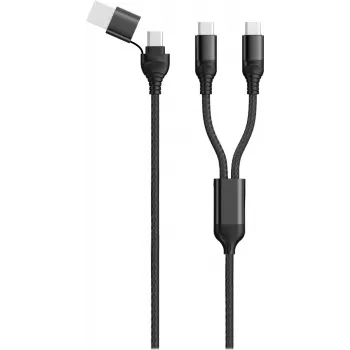Kabel USB 2GO 797367 1,2 m USB A/USB C 2 x USB C Czarny