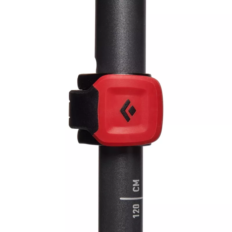 Kijki trekkingowe Pursuit Shock S/M, urządzenie fitness szare/czerwone, 1 para, 110-125 cm