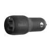 Ładowarka samochodowa Dual USB-A 12W x2 Czarna