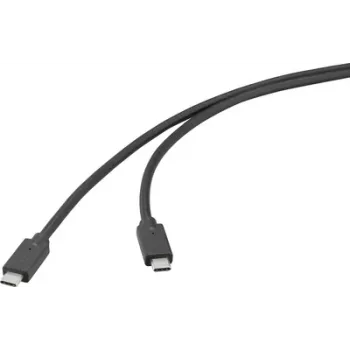 Kabel USB Renkforce USB 3.2 Gen2x2 20 GBit/s wtyk USB-C wtyk USB-C czarny 4K (RF-6830468)