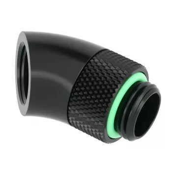 Obrotowy adapter Barrow 45° G1/4 AG na G1/4 IG, czarny (TWT45-B01 b)