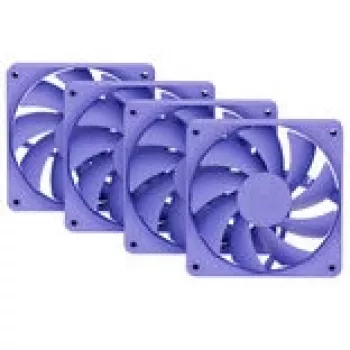 Wentylator komputerowy HYTE FA12-TM-4 120 mm fioletowy, 1500 RPM, 72 m³/h, 1.6 mmH2O, FDB, komplet 4 szt.
