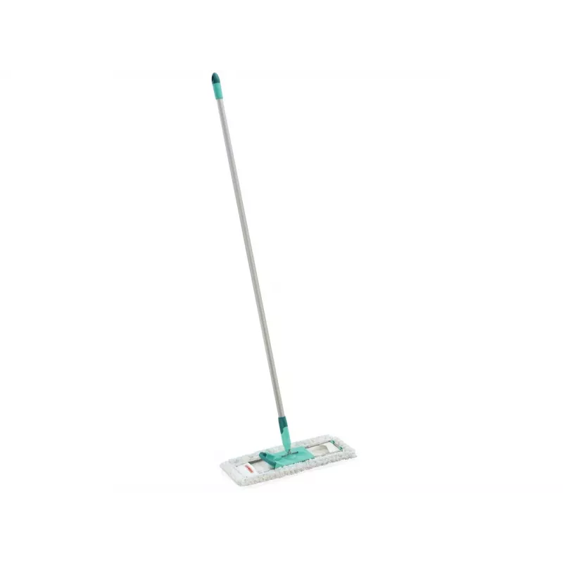 Mop płaski Leifheit Profi XL cotton plus — szerokość 420 mm, obrotowa głowica 360°, bawełna/włókno, trzonek aluminiowy