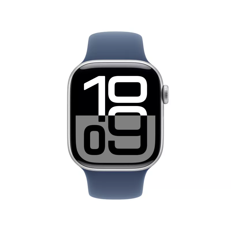 Apple Watch S10 Aluminium Cellular 42mm Silver (Sport bracelet denim) S/M