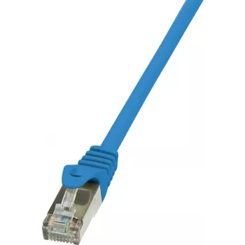 LogiLink - Kabel krosowy - RJ-45 (M) do RJ-45 (M) - 5 m - ekranowany, skrętka nieekranowana (F/UTP) - CAT 5e - Niebieski