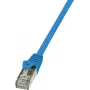 LogiLink - Kabel krosowy - RJ-45 (M) do RJ-45 (M) - 5 m - ekranowany, skrętka nieekranowana (F/UTP) - CAT 5e - Niebieski