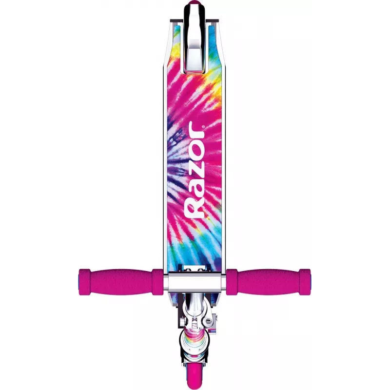 Hulajnoga dziecięca Razor A Tie-Dye — aluminiowa składana hulajnoga 2-kołowa, regulowana kierownica, ABEC-5, maks. obciążenie 65 kg