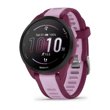 Smartwatch GARMIN Forerunner 165 Music, 43 mm polymer case, 1.2 inch AMOLED 390x390, GPS/GLONASS/Galileo, 5 ATM, 11-day battery