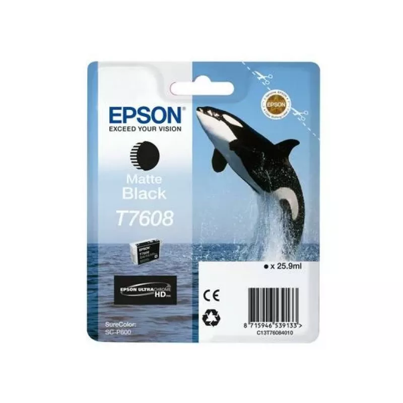 Kaseta z tuszem Epson C13T76084N10 1 szt. Oryginalny Czarny matowy