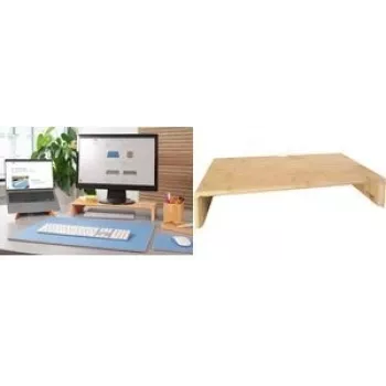 Podstawka pod monitor Sigel SA208 bambusowa wysokość 19,5 cm szerokość 50 cm