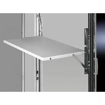 Regulowana półka do szafy serwerowej Rittal 4638.800, szara, 613×400 mm, obciążenie 30 kg