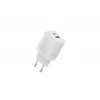 Ładowarka sieciowa USB DIGITUS 20W, 1x USB-C, 1x USB-A, wejście 100–240V, biała