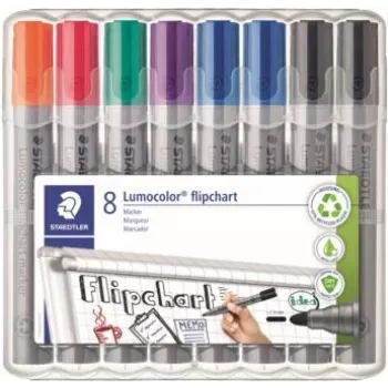 Marker do flipchartu Staedtler 356 WP8 X, kolory mieszane, końcówka 2,0 mm