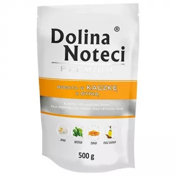 Mokra karma dla psa Dolina Noteci DOLINA NOTECI Premium Beef Duck Pork 500 g, wilgotność 77%, białko 12%, tłuszcz 6,5%