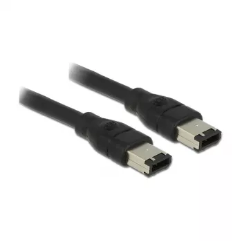 Kabel FireWire DeLOCK 83273 0,5 m 6-pin czarny