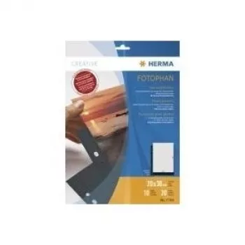 Foto kieszonki HERMA Fotophan 20x30 cm pionowe czarne 10 szt.