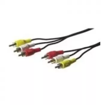 Wentronic Goobay Przewód połączeniowy RCA, 2 m - 3x wtyk RCA > 3x wtyk RCA (50381)