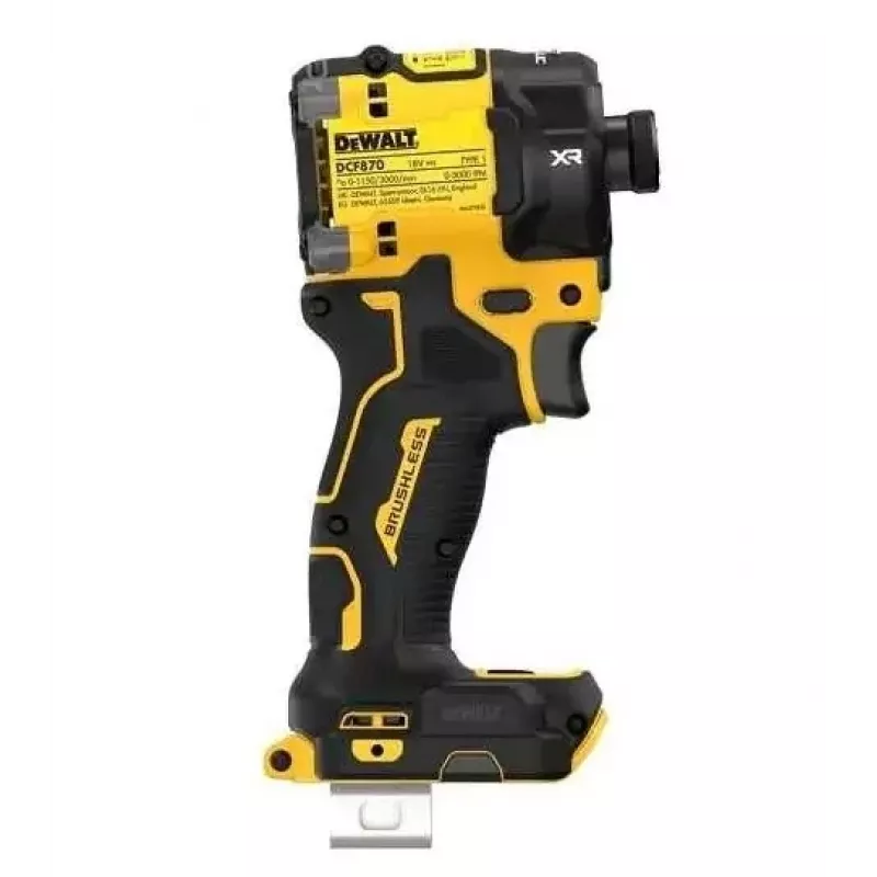 Wkrętarka DeWalt DCF870N-XJ, akumulatorowa 18 V Li-Ion, moment obrotowy 56 N·m, uchwyt 1/4 cala, rękojeść pistoletowa