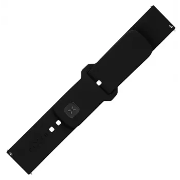 Zamienny silikonowy pasek do zegarka FIXED FIXSST2-22MM-BK — 22 mm szybkozłączka czarna