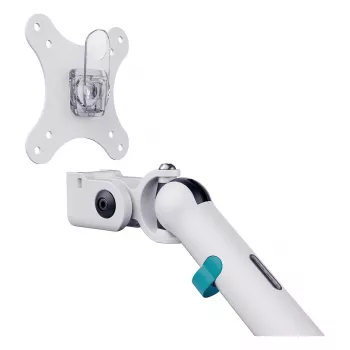 Uchwyt do monitora DIGITUS Dual design na 2 ekrany 35 cali, zacisk, 2×10 kg, VESA 75–100, pochylenie -45–90°