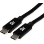 Kabel ROLINE USB4 Gen3x2 40Gbit/s C-C ST/ST 240W 2m - Przewód - Cyfrowy/Dane (11.02.9087)