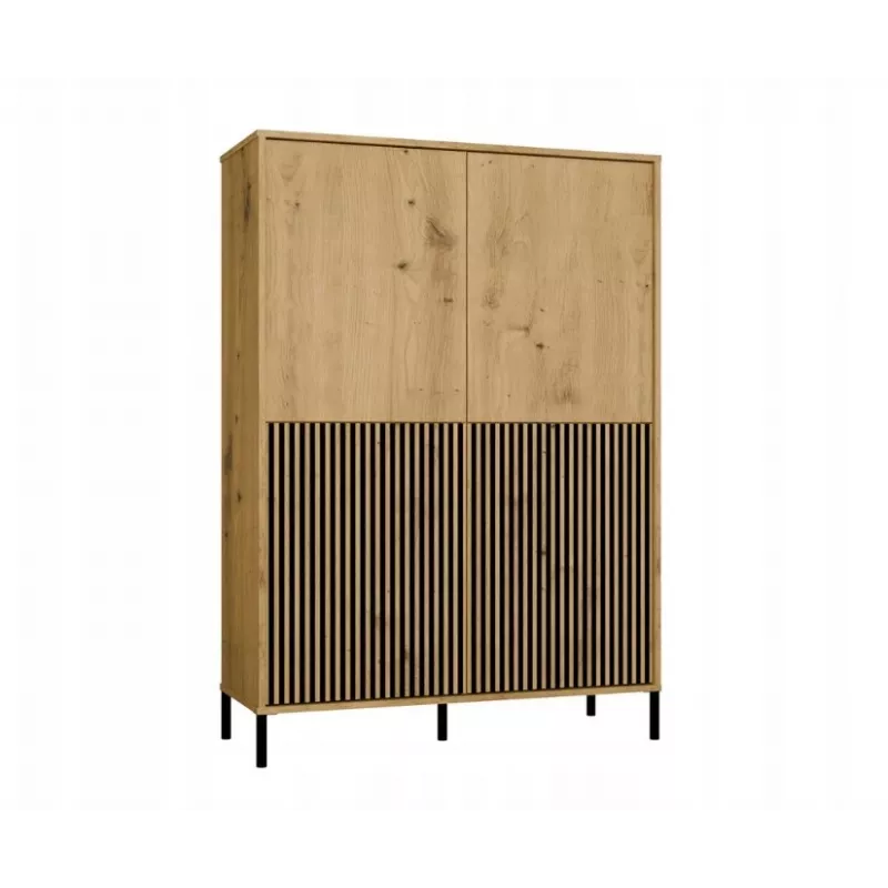 KAMARO 4DK cienki/GŁ dąb ARTISAN DISPLAY CABINET