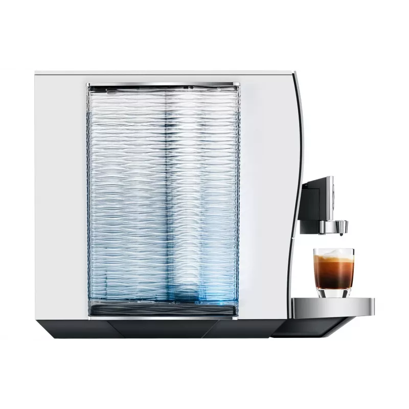W pełni automatyczny ekspres do kawy JURA Z10 (EB) — zbiornik na wodę 2,4 l, wbudowany młynek, 1450 W, aluminium/biały