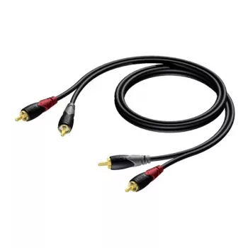 Kabel audio Procab 1KPCL084 — 2x RCA męski na 2x RCA męski, 3 m