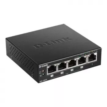 Przełącznik sieciowy D-Link DGS-1005P/E Niezarządzalny Gigabit Ethernet (10/100/1000) Power over Ethernet (PoE) Czarny