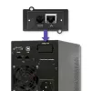Qoltec 53042 zasilacz awaryjny (UPS) Online (podwójna konwersja) 1 kVA 800 W 2 gniazda wyjściowe AC
