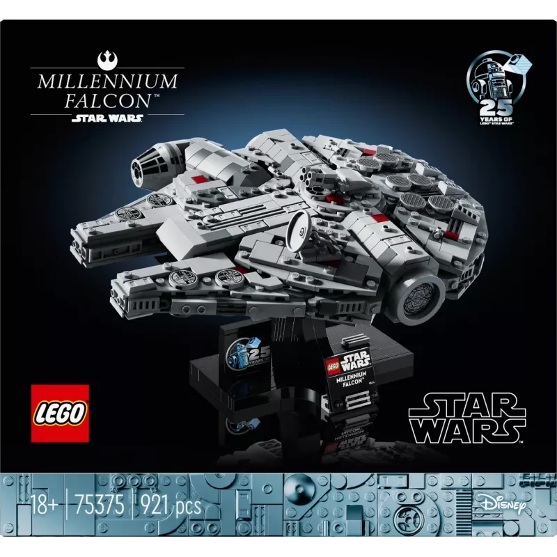 LEGO Star Wars Sokół Millennium 75375 zestaw konstrukcyjny — 1351 elementów, 18+, 190×240×130 mm