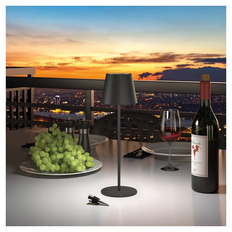 Lampa stołowa LED RealPower TableLight 360 RGB 3W Czarna