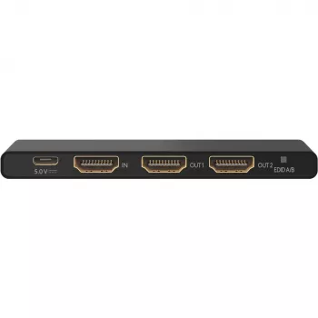 Rozdzielacz HDMI 1 na 2 (4K @ 60 Hz) - rozdziela 1 sygnał wejściowy HDMI na 2 wyjścia HDMI