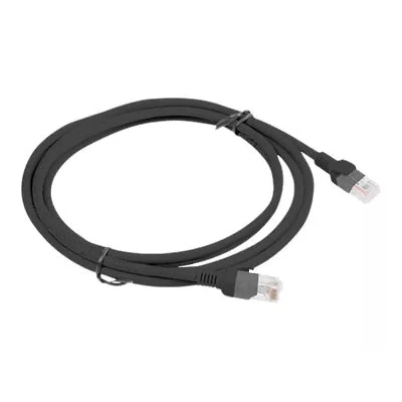 Kabel sieciowy LANBERG PCU5-10CC-0200-BK RJ-45 Cat5e U/UTP 2 m Czarny