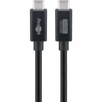 Kabel USB-C WENTRONIC USB4 Gen4 1.2m — obsługuje 16k@60Hz i 4K@120Hz