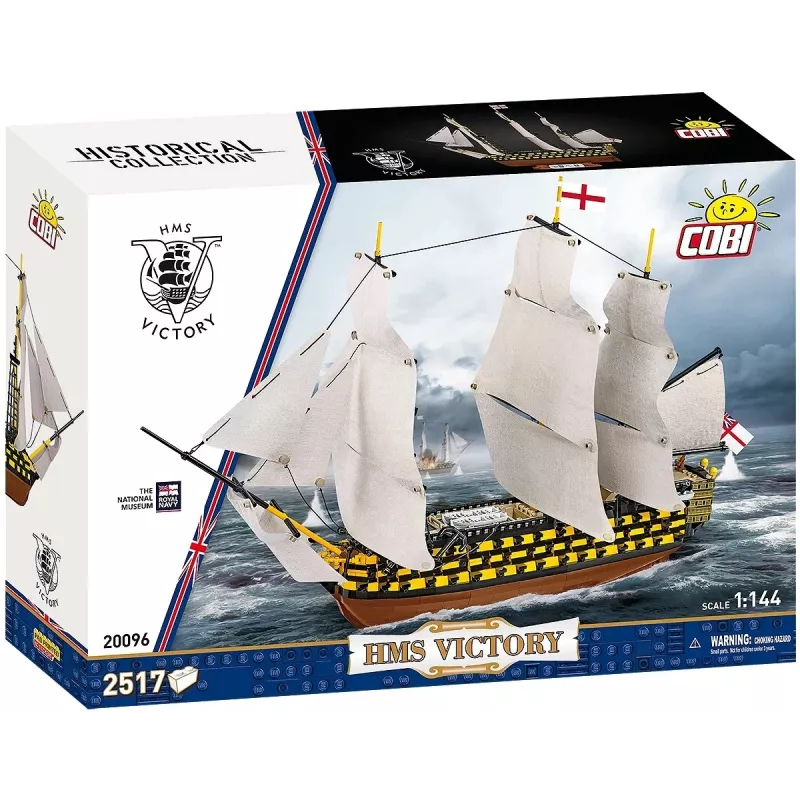 Zestaw konstrukcyjny Cobi HMS Victory — 2517 elementów, szczegółowy model historycznego żaglowca