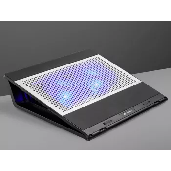 Podkładka chłodząca do laptopa Tracer Officer 43.2 cm 1100 obr./min Czarny Srebrny