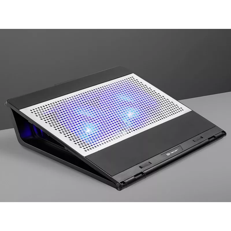 Podkładka chłodząca do laptopa Tracer Officer 43.2 cm 1100 obr./min Czarny Srebrny