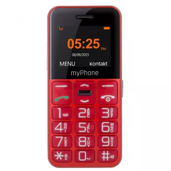 myPhone Halo Easy 4.32 cm (1.7 inch) 70 g Szary, Czerwony Telefon podstawowy