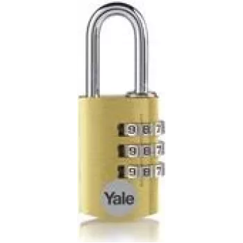 YALE YE3CB/20/121/1/GO Kłódka 20 mm złota kłódka szyfrowa (YE3CB/20/121/1/GO)