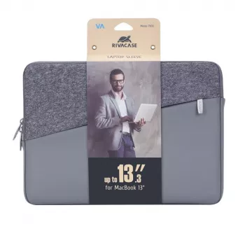 Etui Rivacase 7903 33,8 cm (13,3 cala) szare