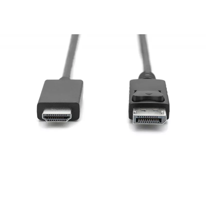 Kabel adapterowy DisplayPort 1.2 z blokadą 4K 60Hz UHD Typ DP/HDMI A M/M czarny 2 m